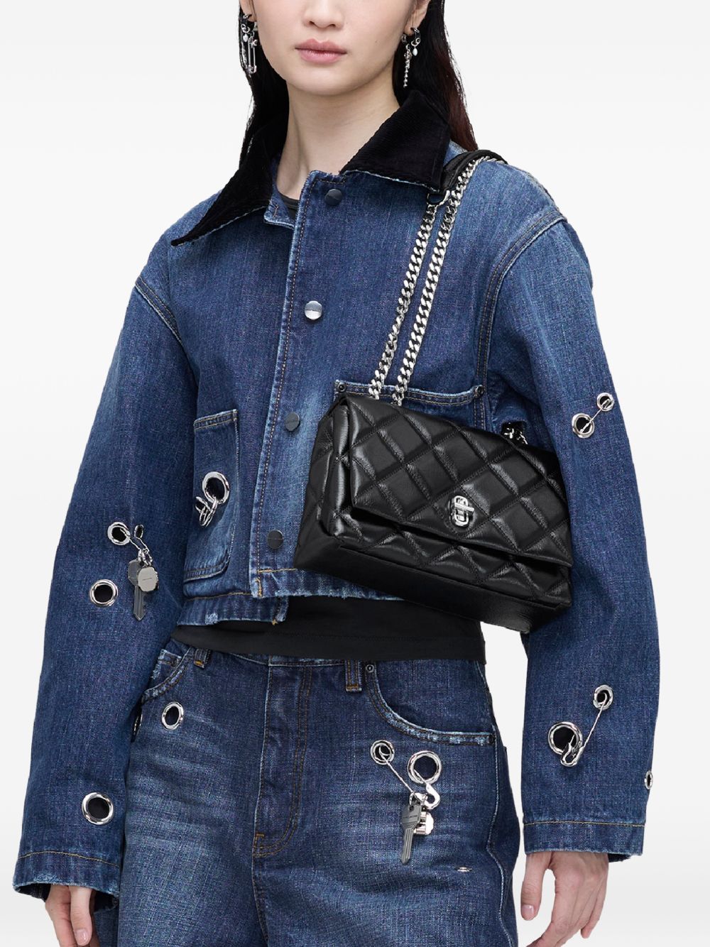 Marc Jacobs The Quilted Slim Dual Convertible Shoulder Bag