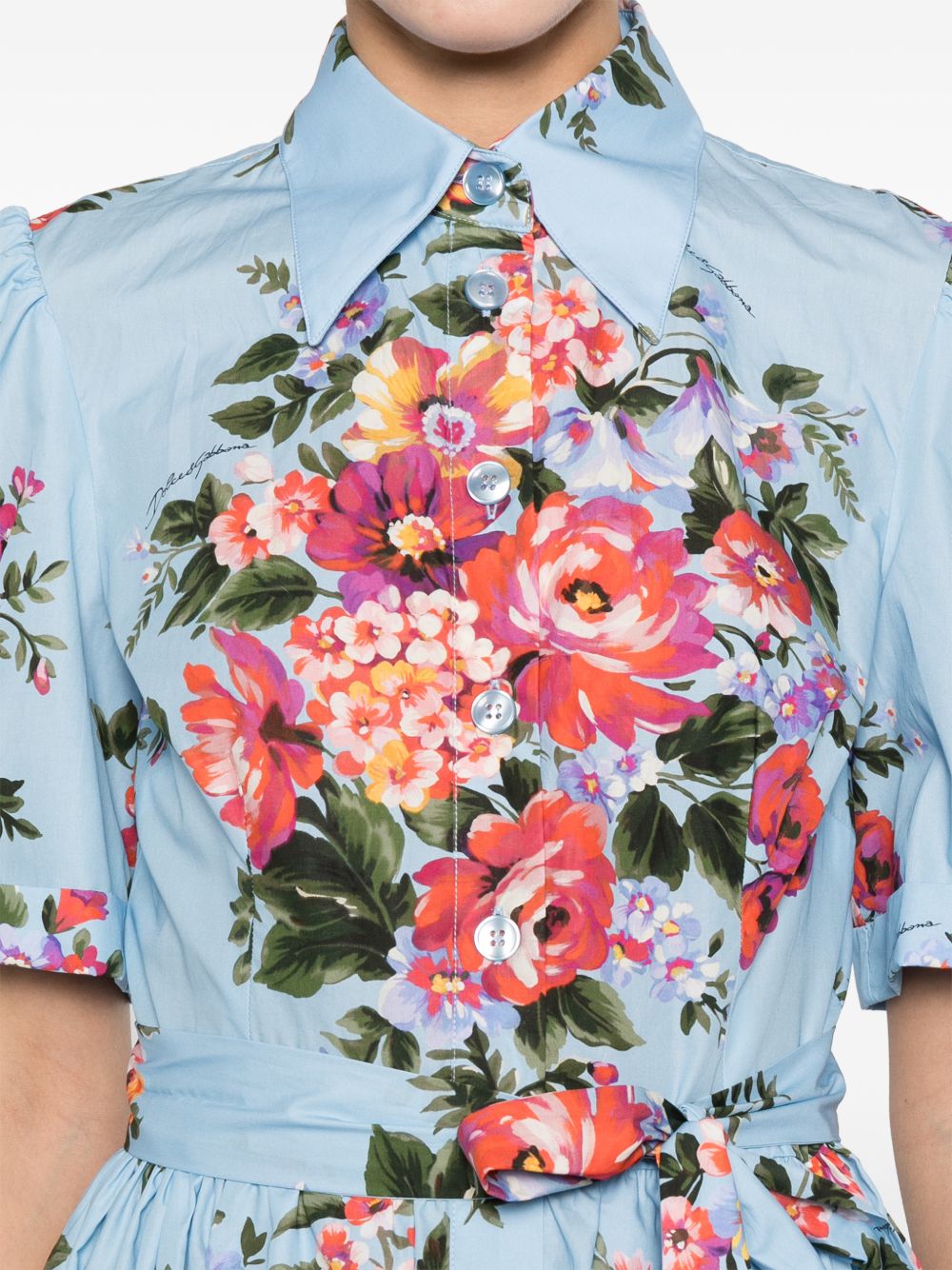 Dolce & Gabbana Flower print midi dress