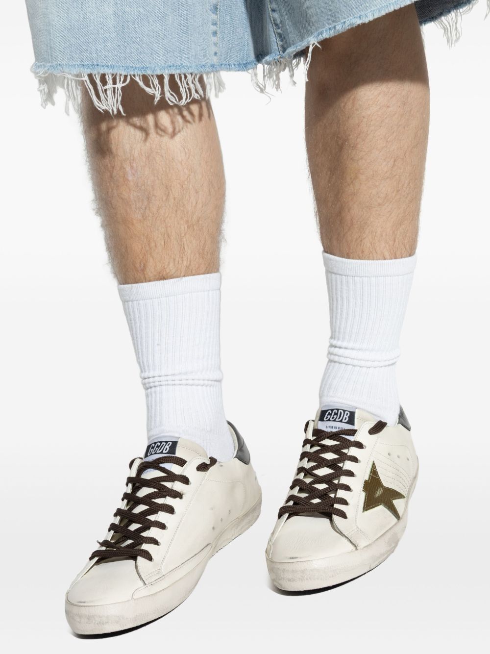 Golden Goose  Super-Star Leeather Sneakers