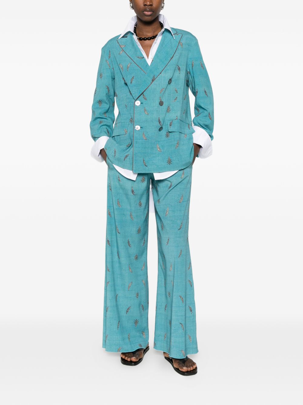 Pierre Louis Mascia Printed silk jacket