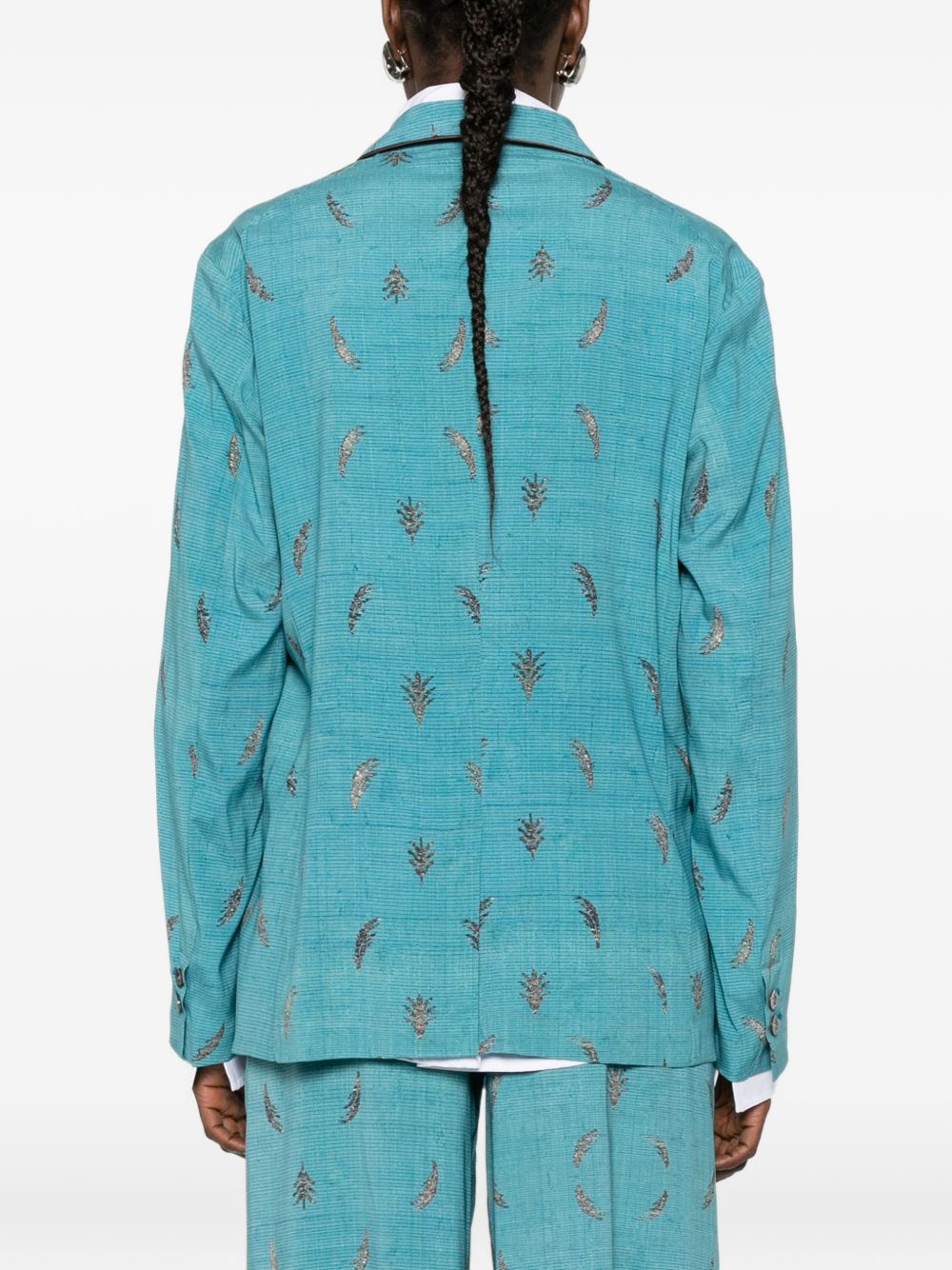 Pierre Louis Mascia Printed silk jacket