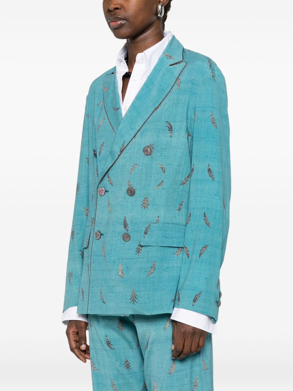 Pierre Louis Mascia Printed silk jacket