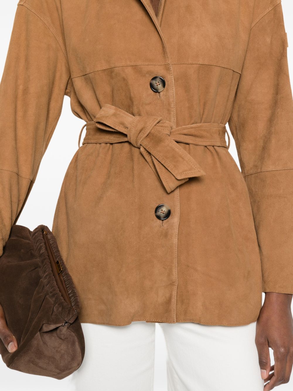 Peuterey Machuca suede leather jacket
