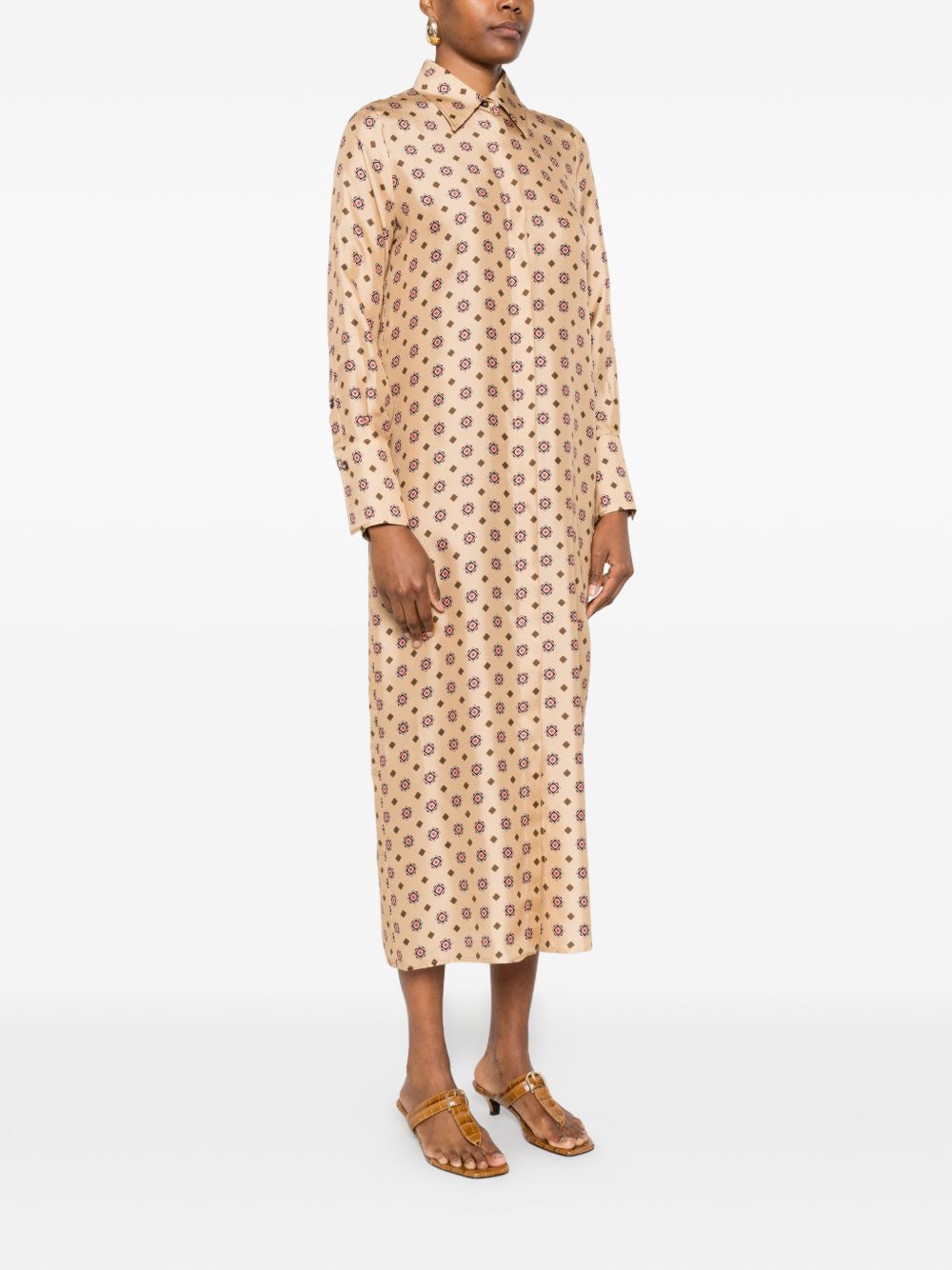 Alberto Biani Silk chemisier dress