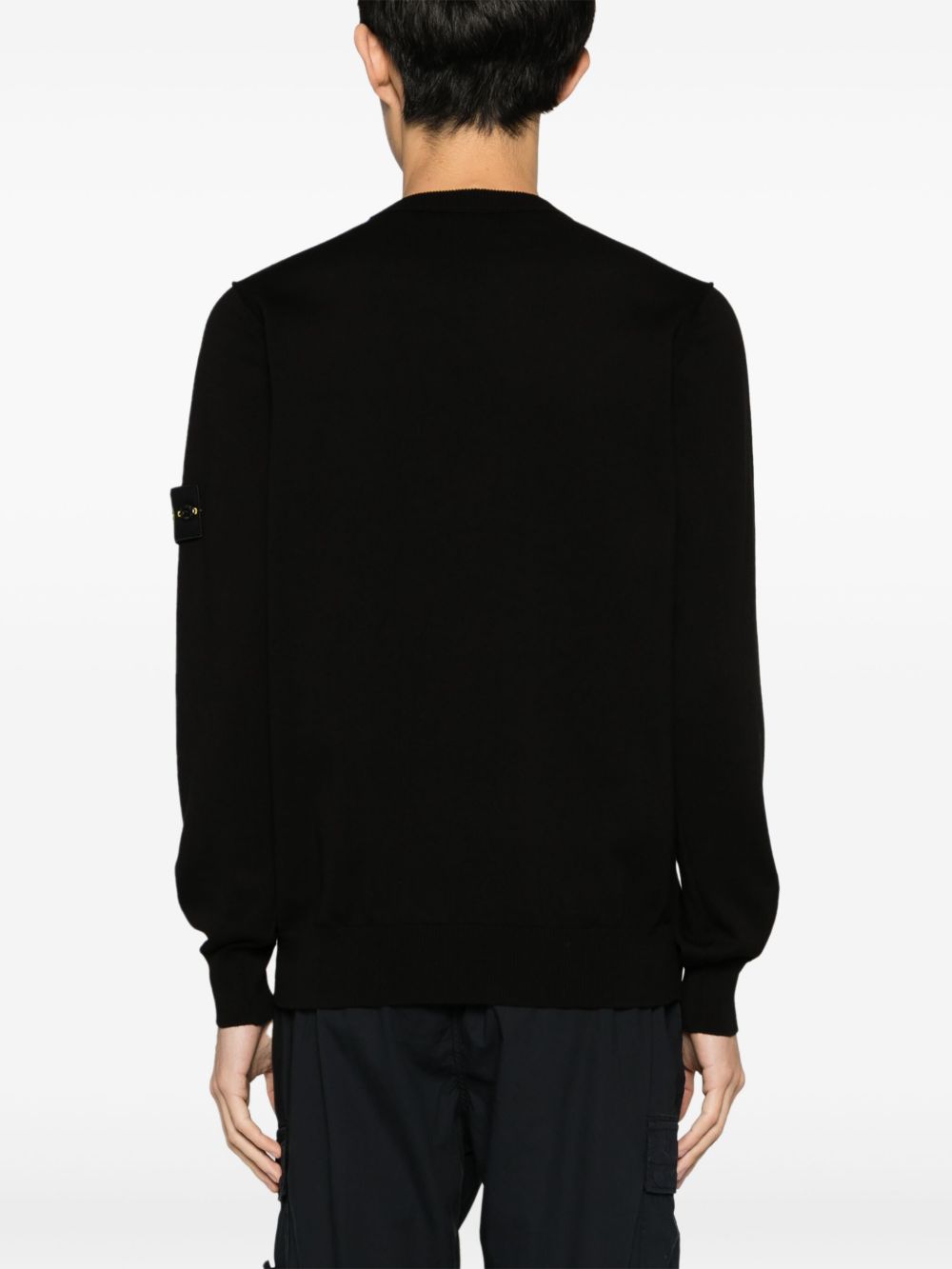 Stone Island QR code Cotton crewneck sweater
