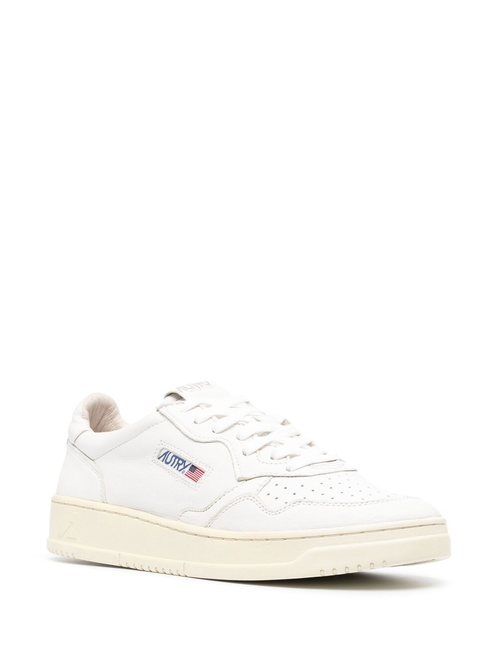Autry MEDALIST LOW SNEAKERS IN WHITE LEATHER