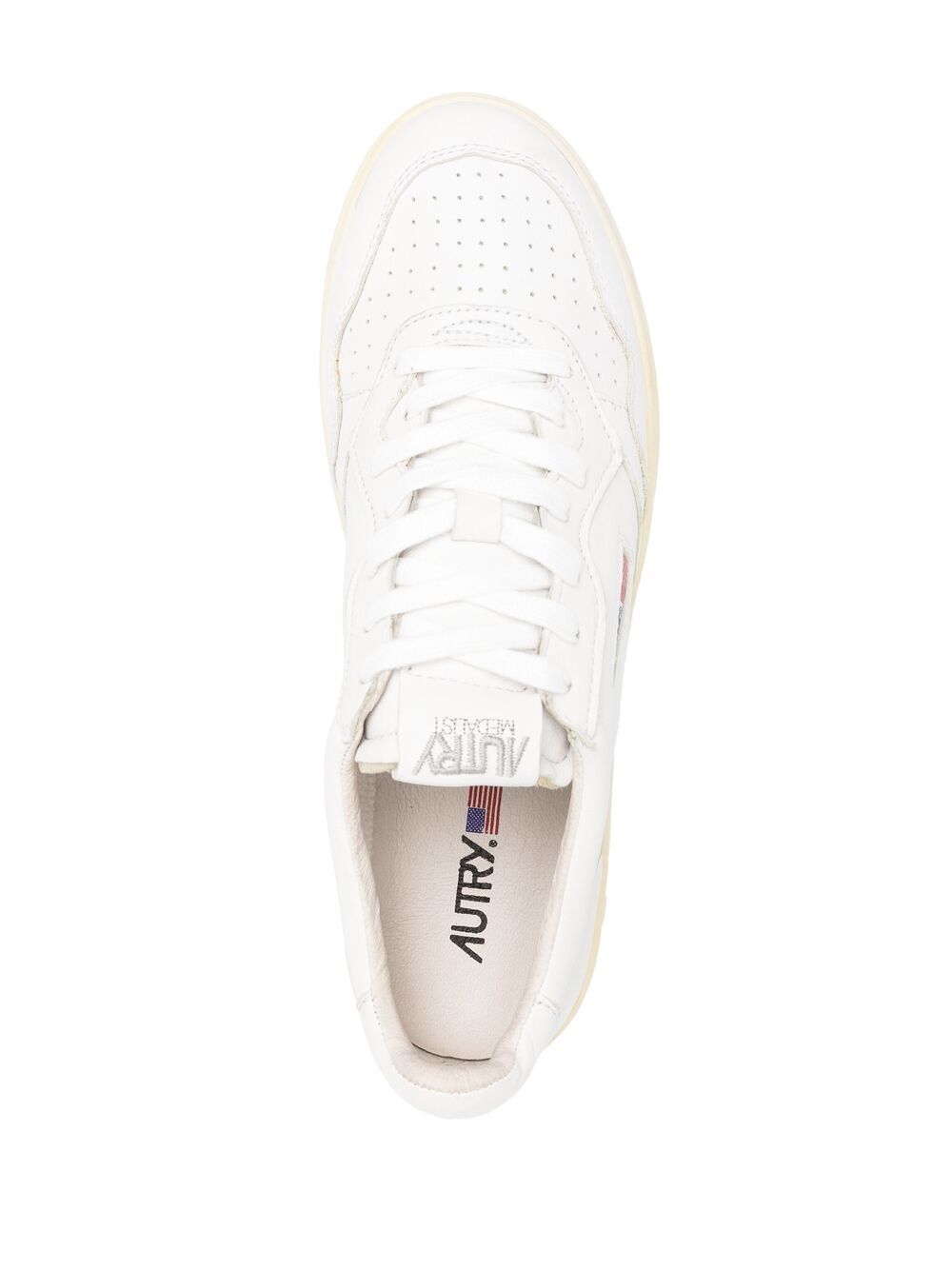Autry MEDALIST LOW SNEAKERS IN WHITE LEATHER