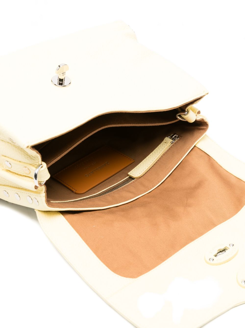 Zanellato Postina® Baby Bag In Hammered Yellow  Leather