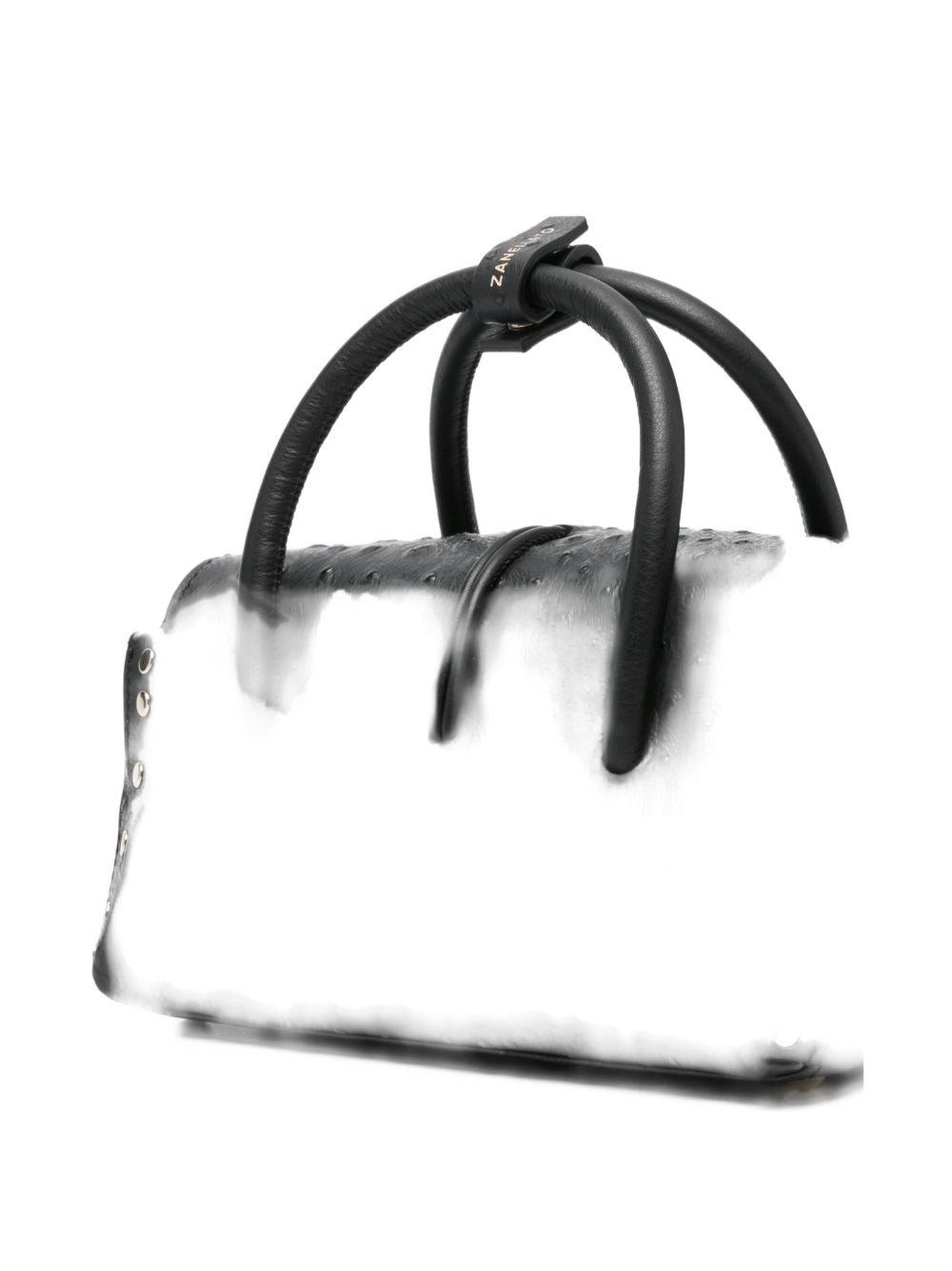 Zanellato Dotta® Baby Cactus Black Crater Leather Bag