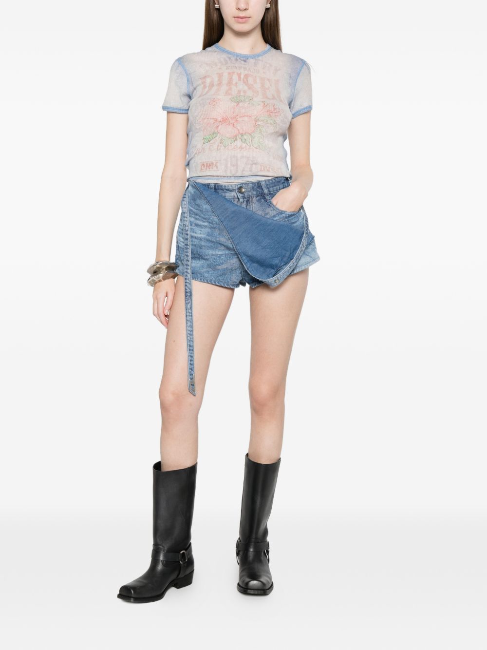 Diesel T-shirts and Polos Blue