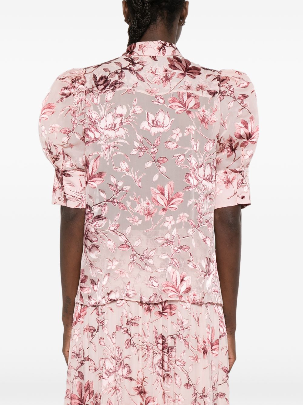 Alice + Olivia Printed scrunched top