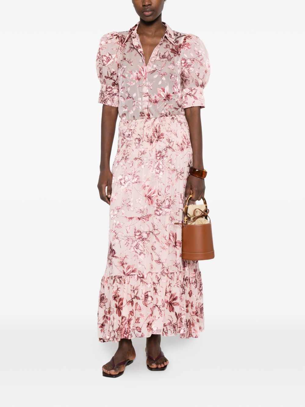 Alice + Olivia Printed maxi skirt