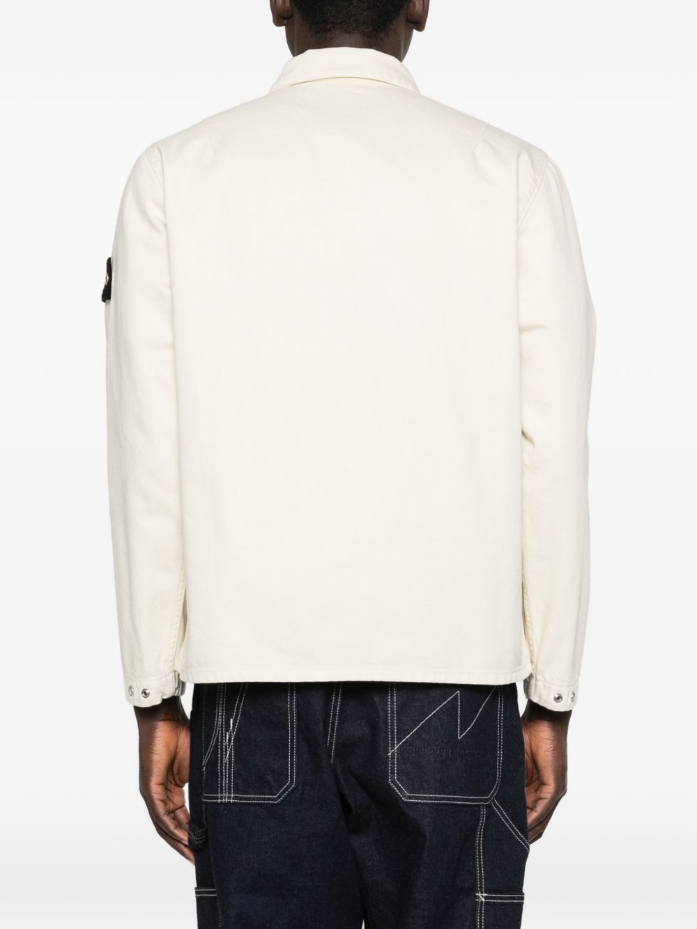 Stone Island Compass badge Logo cotton jacket