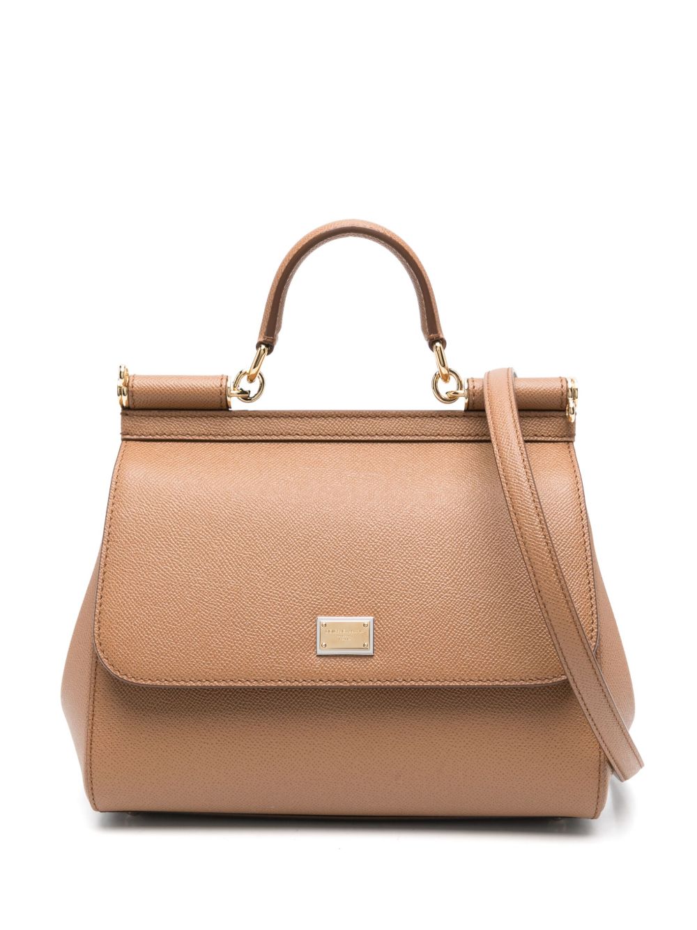 Dolce & Gabbana Sicily Large Handbag In Dauphine Calfskin