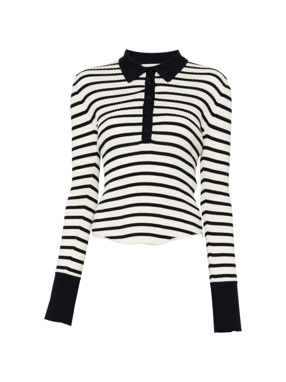 Semicouture Aida striped cotton polo shirt