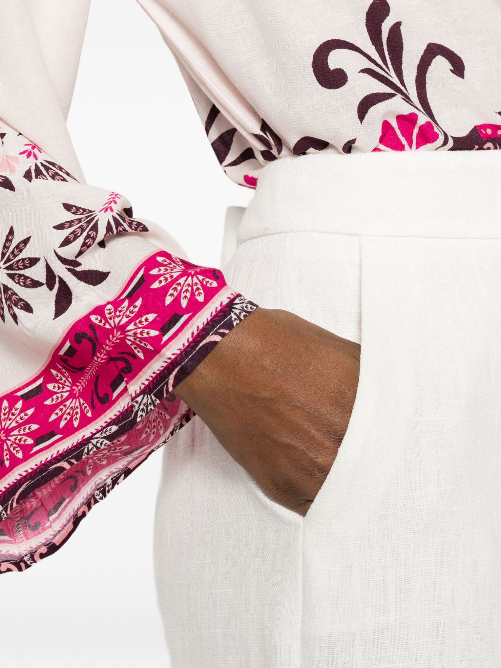 Via Masini 80 Trousers Ivory