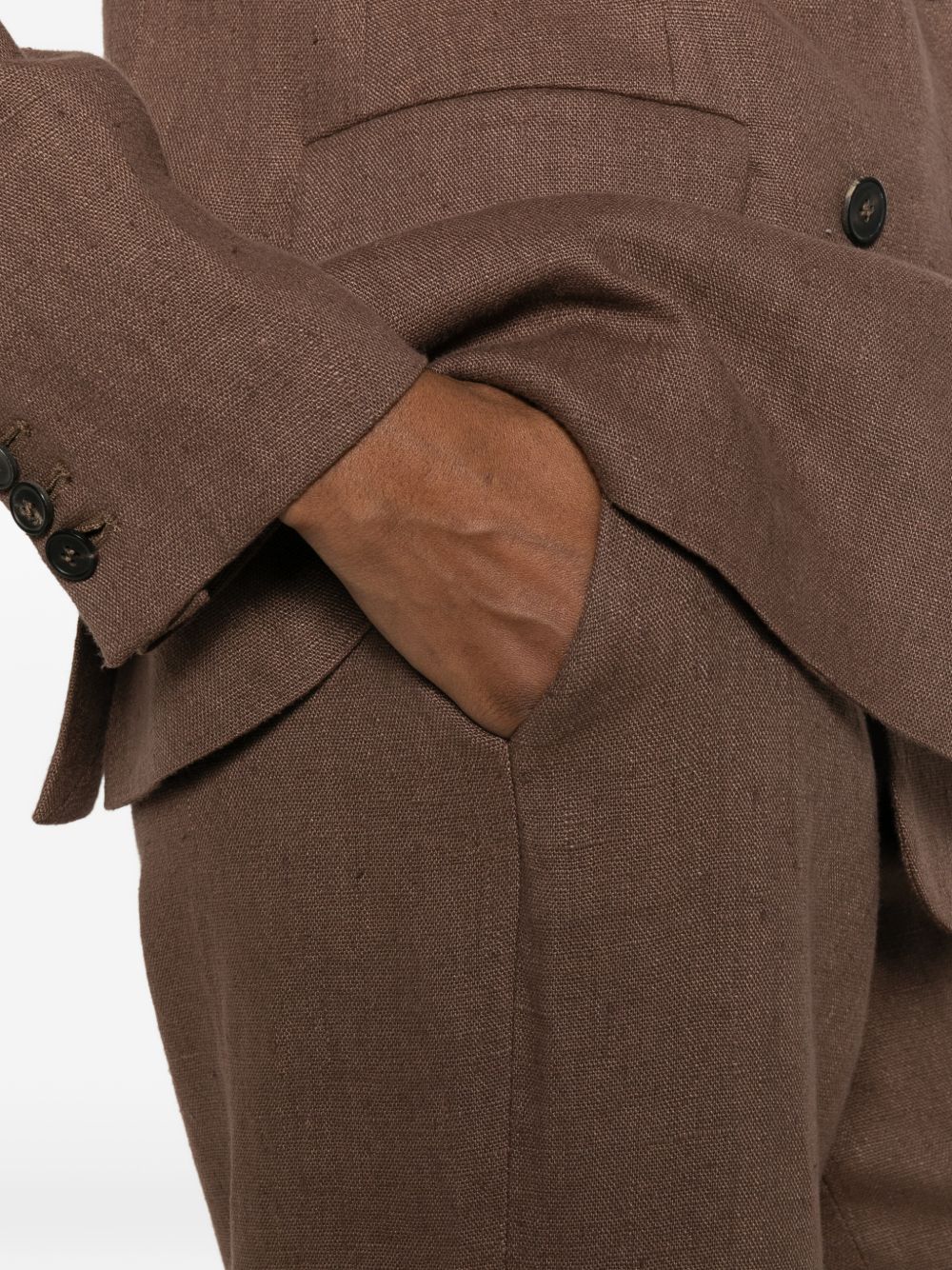 Via Masini 80 Trousers Brown