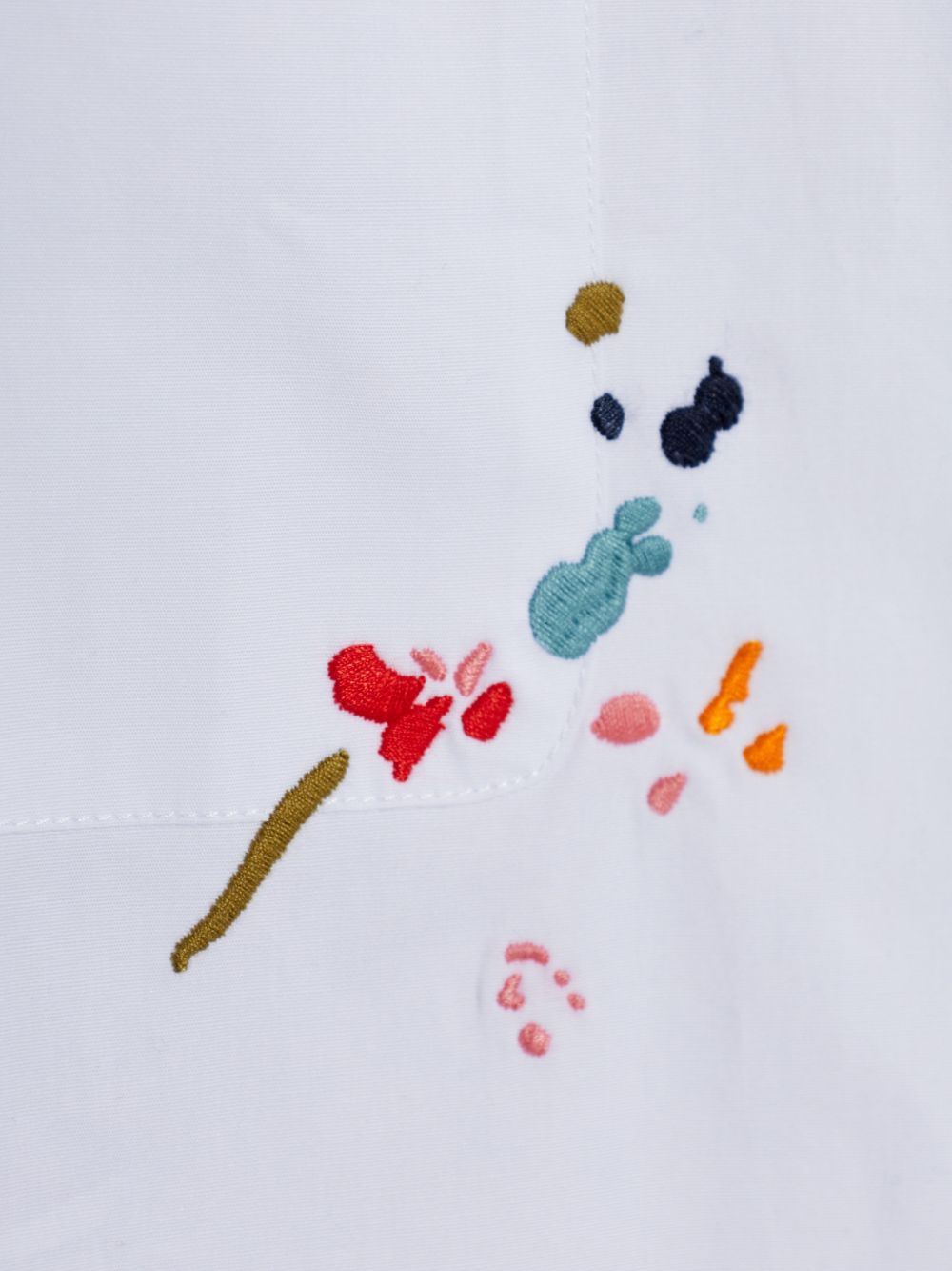 Paul Smith Embroidered cotton shirt