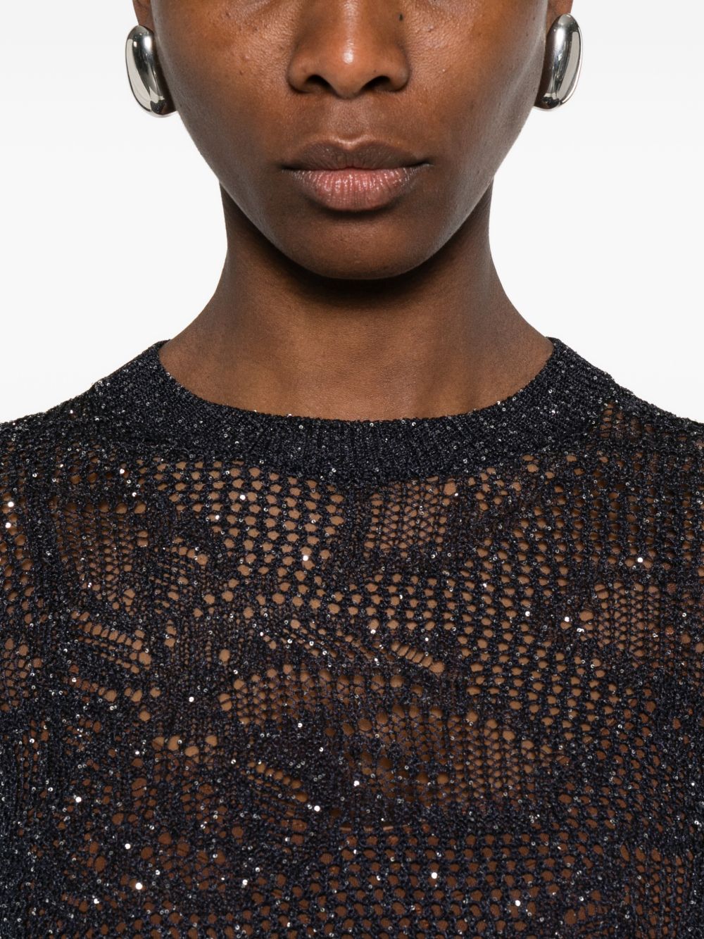 Fabiana Filippi Openwork t-shirt