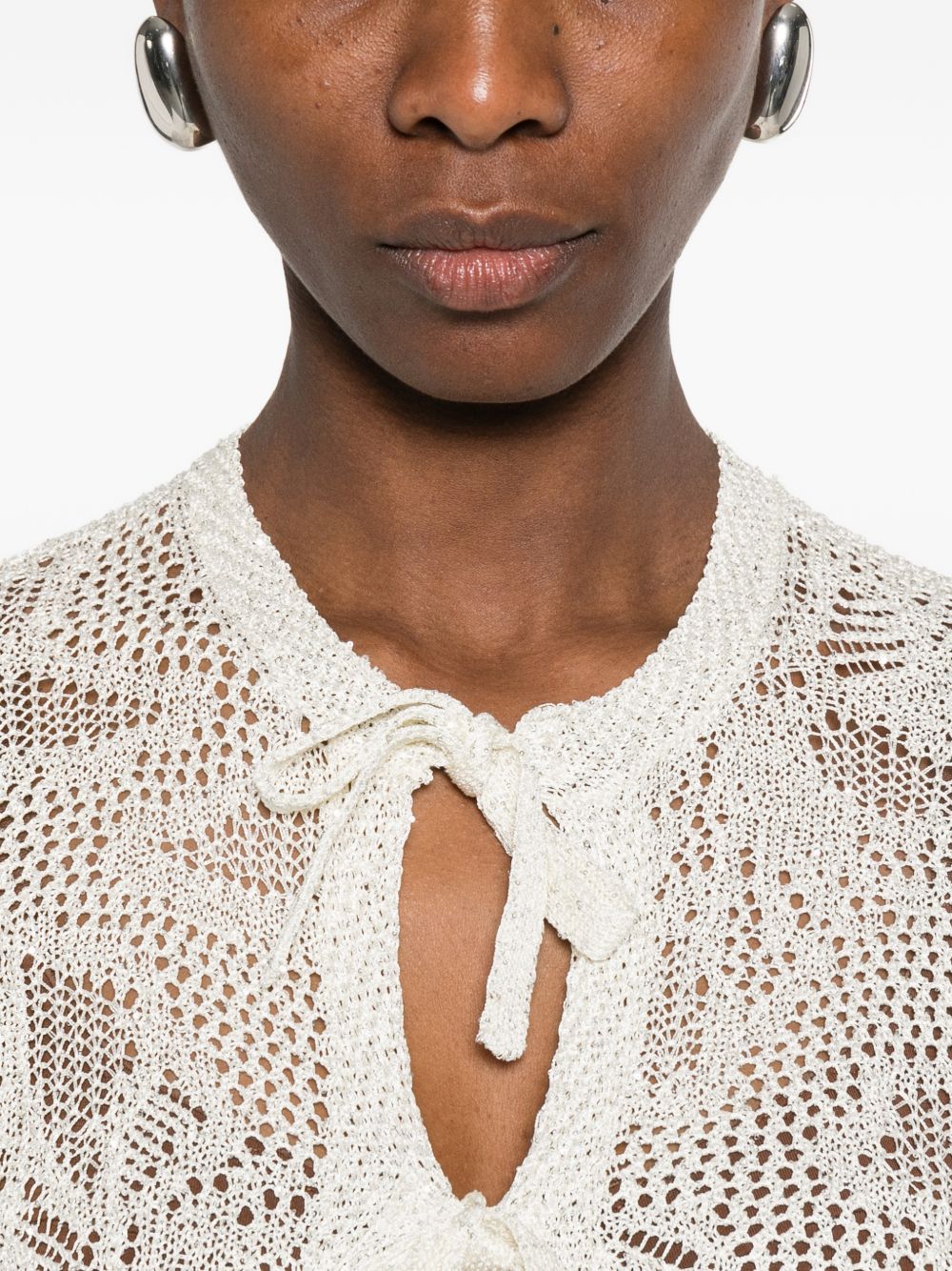 Fabiana Filippi Openwork cardigan