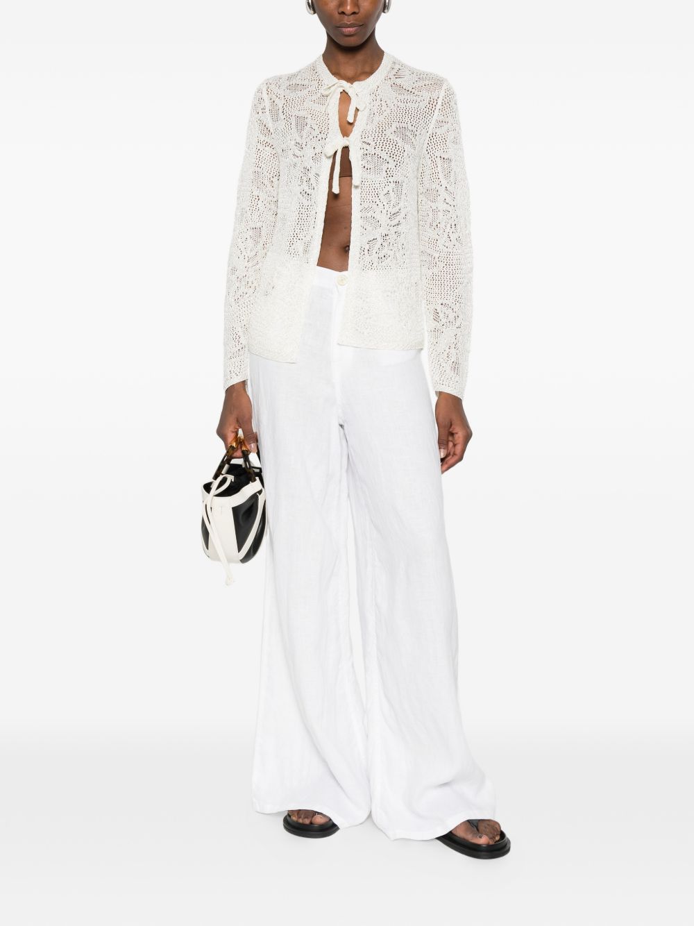 Fabiana Filippi Openwork cardigan