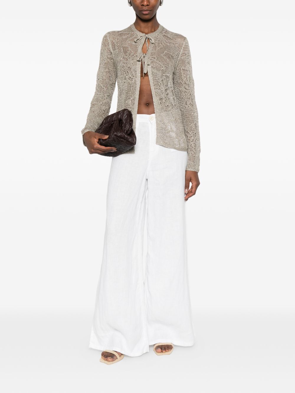 Fabiana Filippi Openwork cardigan