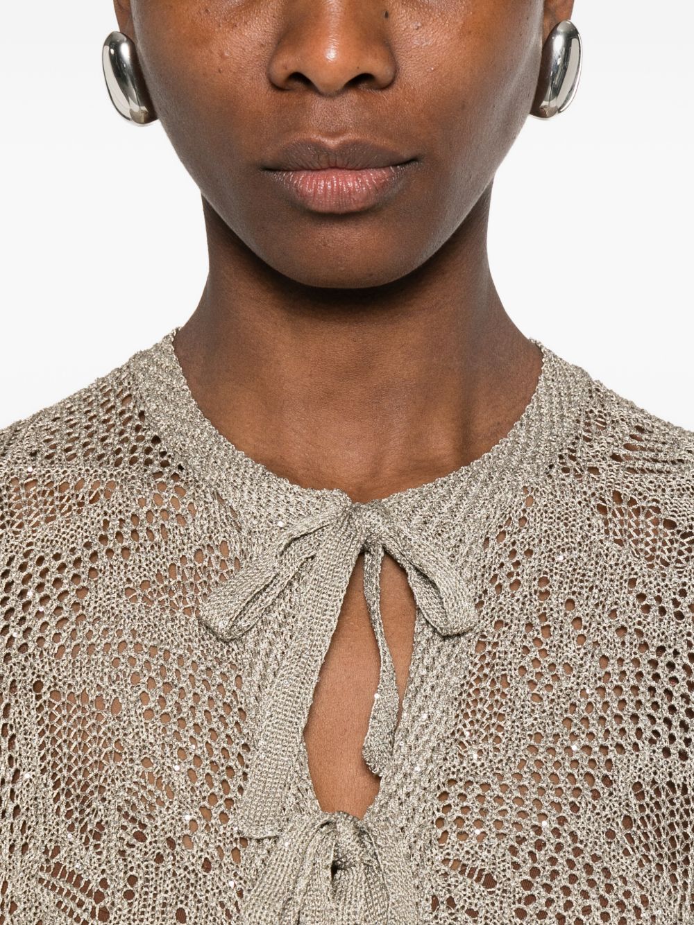 Fabiana Filippi Openwork cardigan