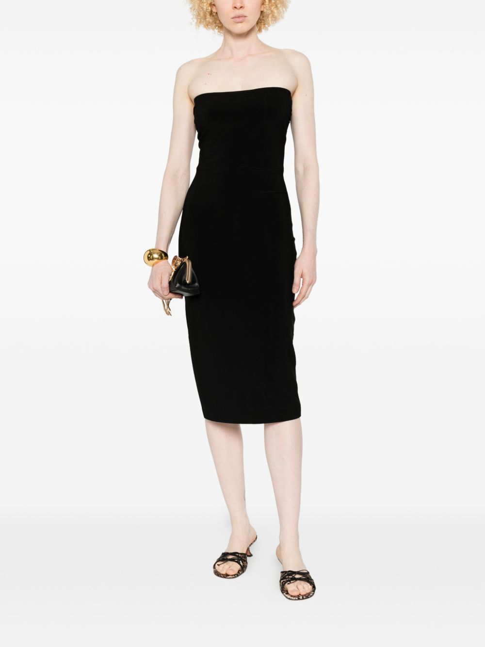 Norma Kamali Strapless midi dress