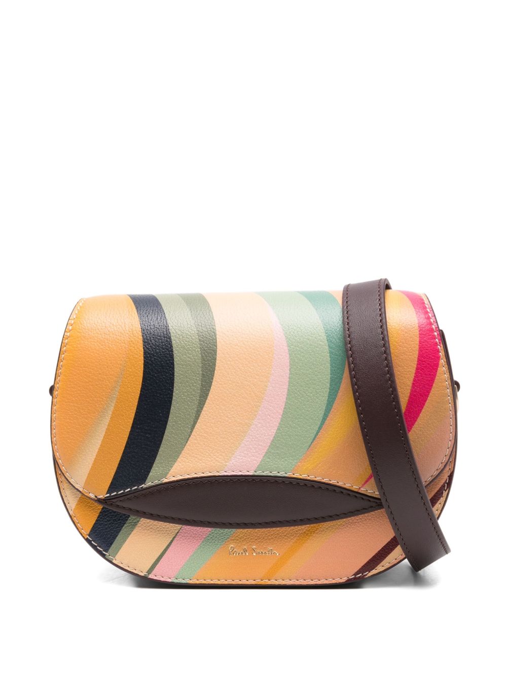 Paul Smith 'dusky Swirl' Leather Saddle Bag