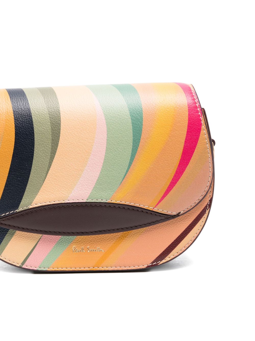 Paul Smith 'dusky Swirl' Leather Saddle Bag