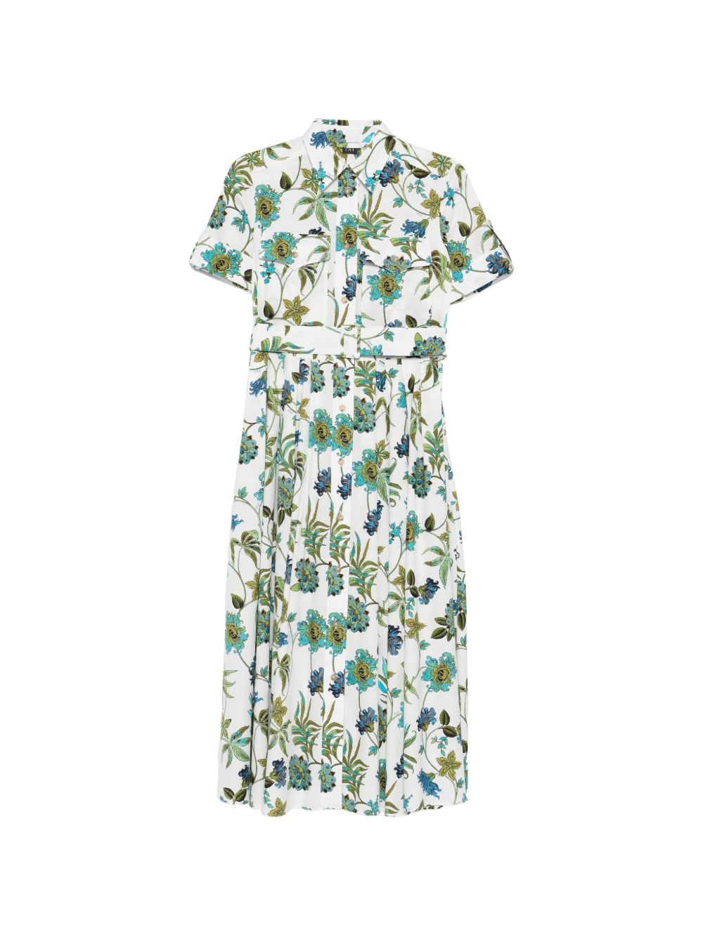 Fay Printed cotton chemisier dress