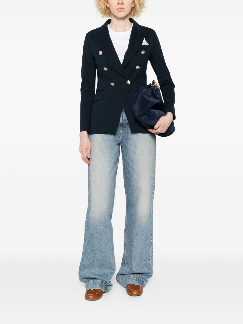 Circolo 1901 Cotton double-breasted jacket