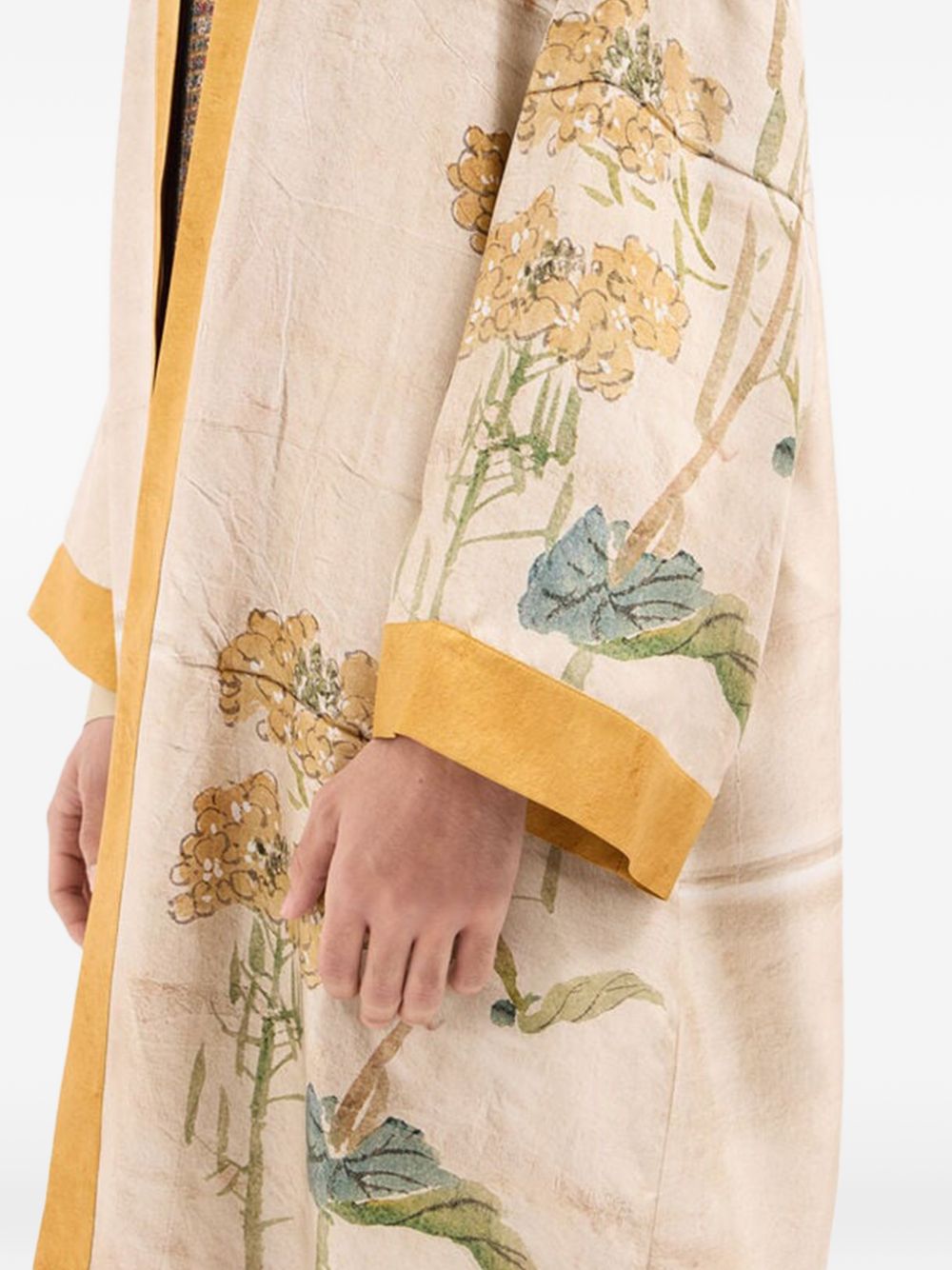 Pierre Louis Mascia Printed silk kimono