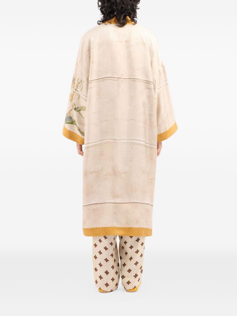 Pierre Louis Mascia Printed silk kimono