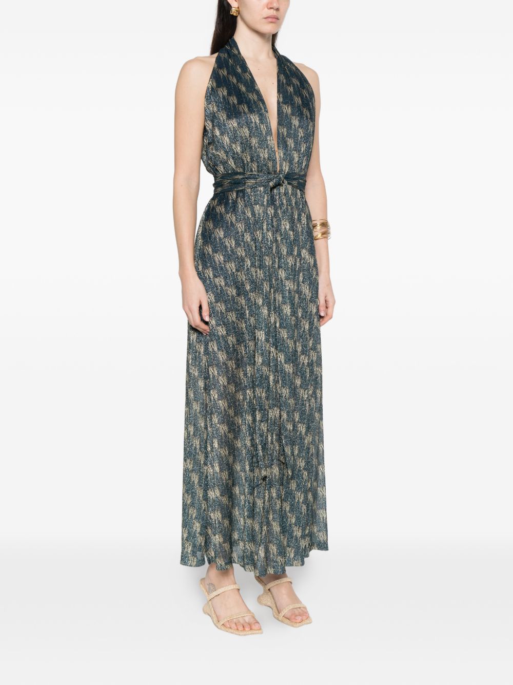 Siyu V-neck Ars long dress