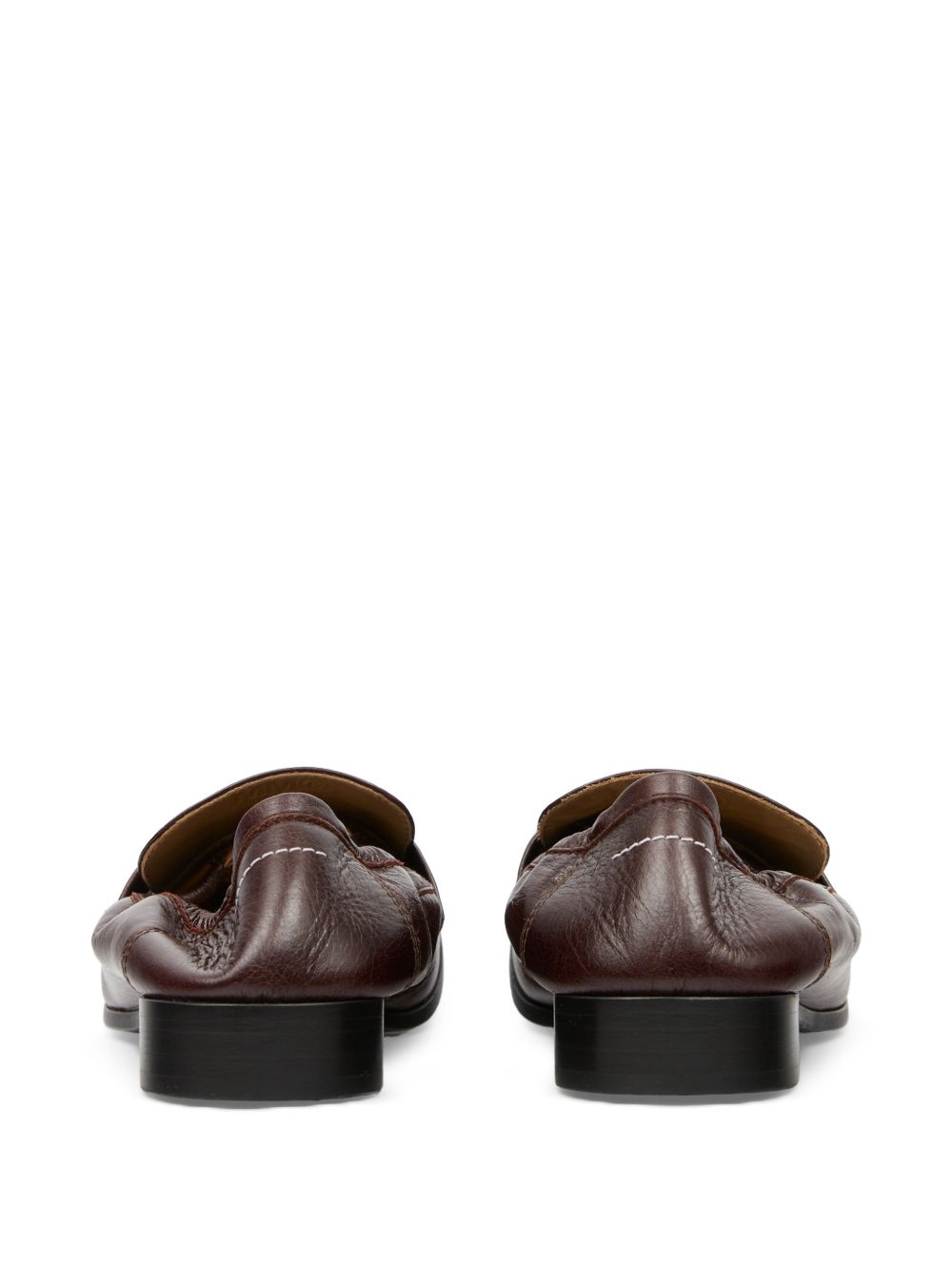 MM6 Maison Margiela Swing-toe leather loafers