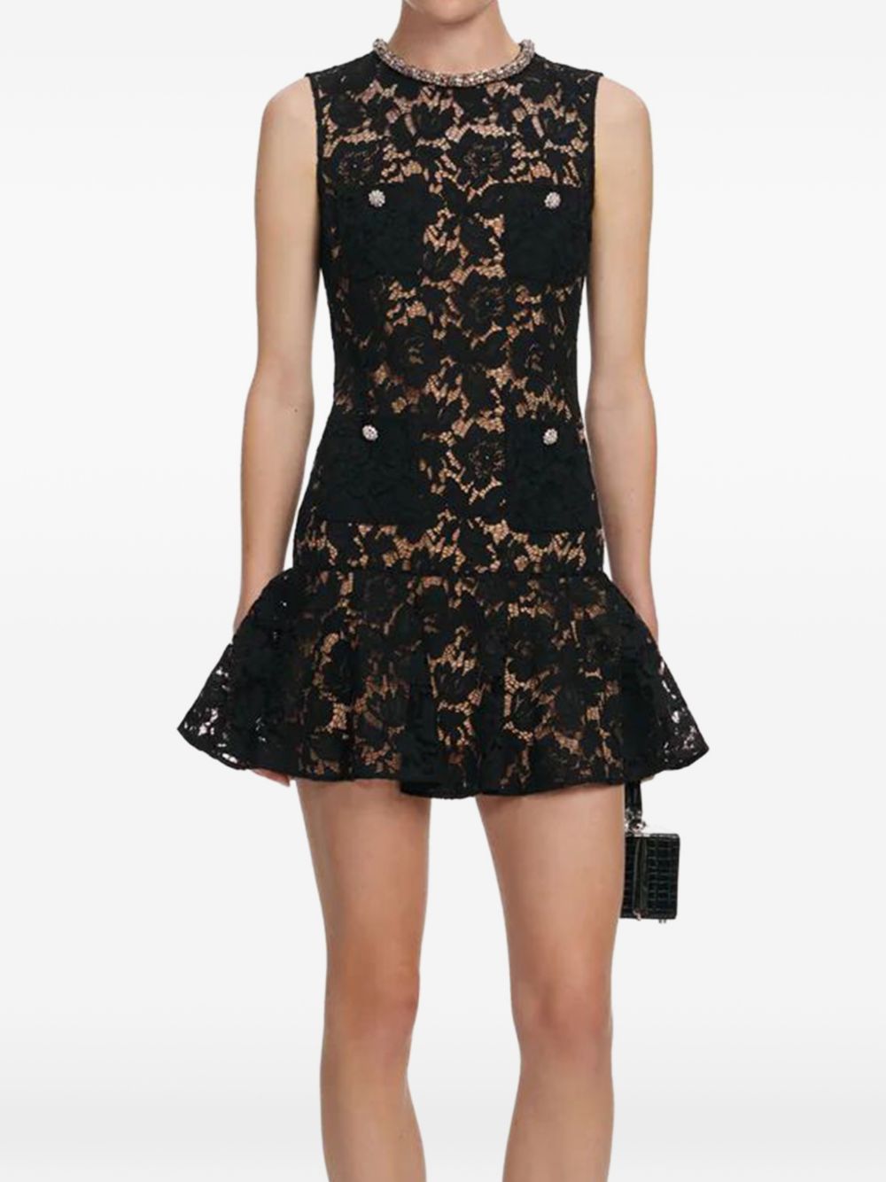 Self-Portrait Lace mini dress