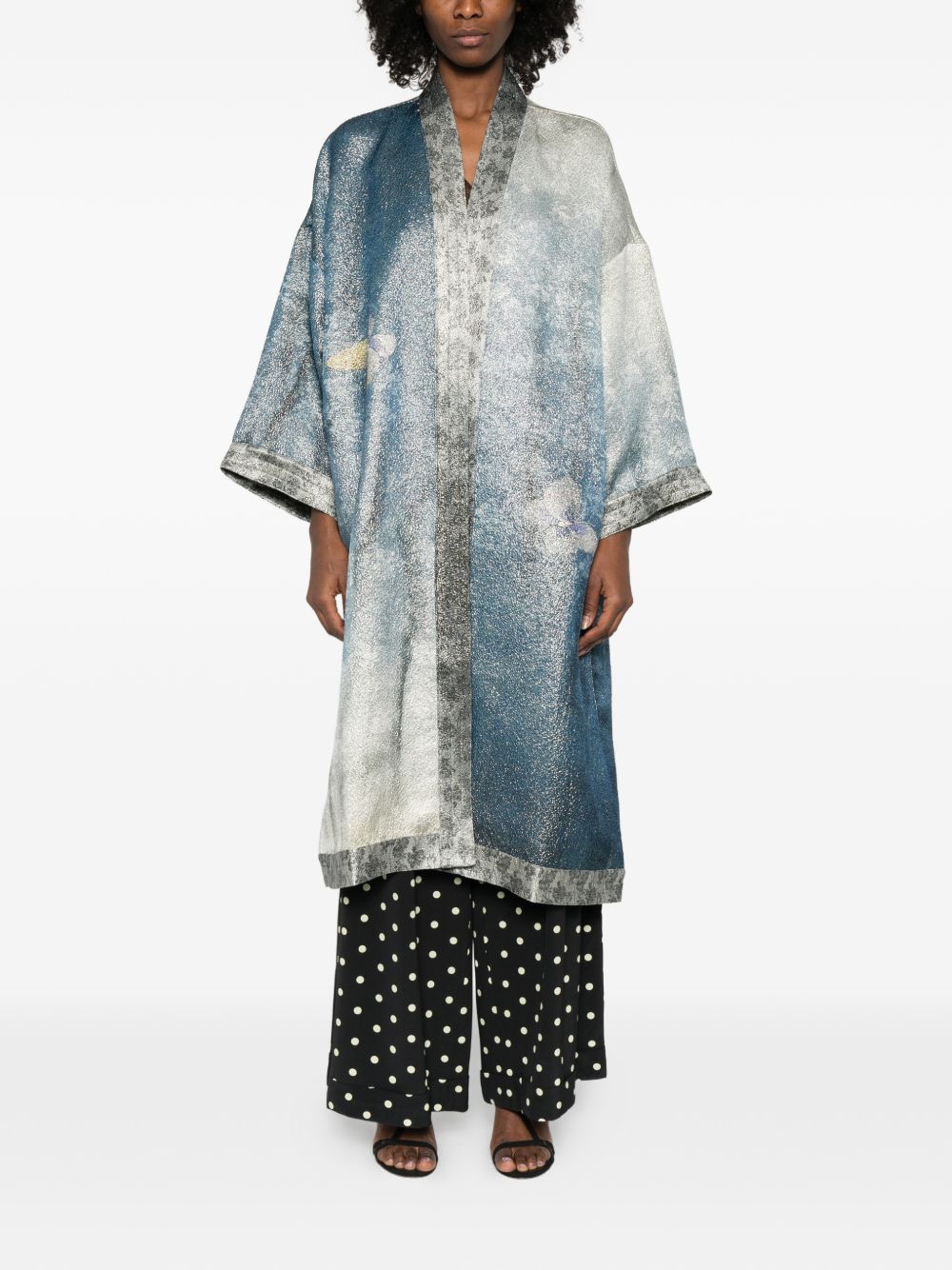 Pierre Louis Mascia Printed kimono jacket