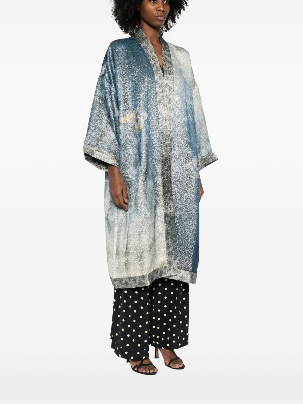 Pierre Louis Mascia Printed kimono jacket