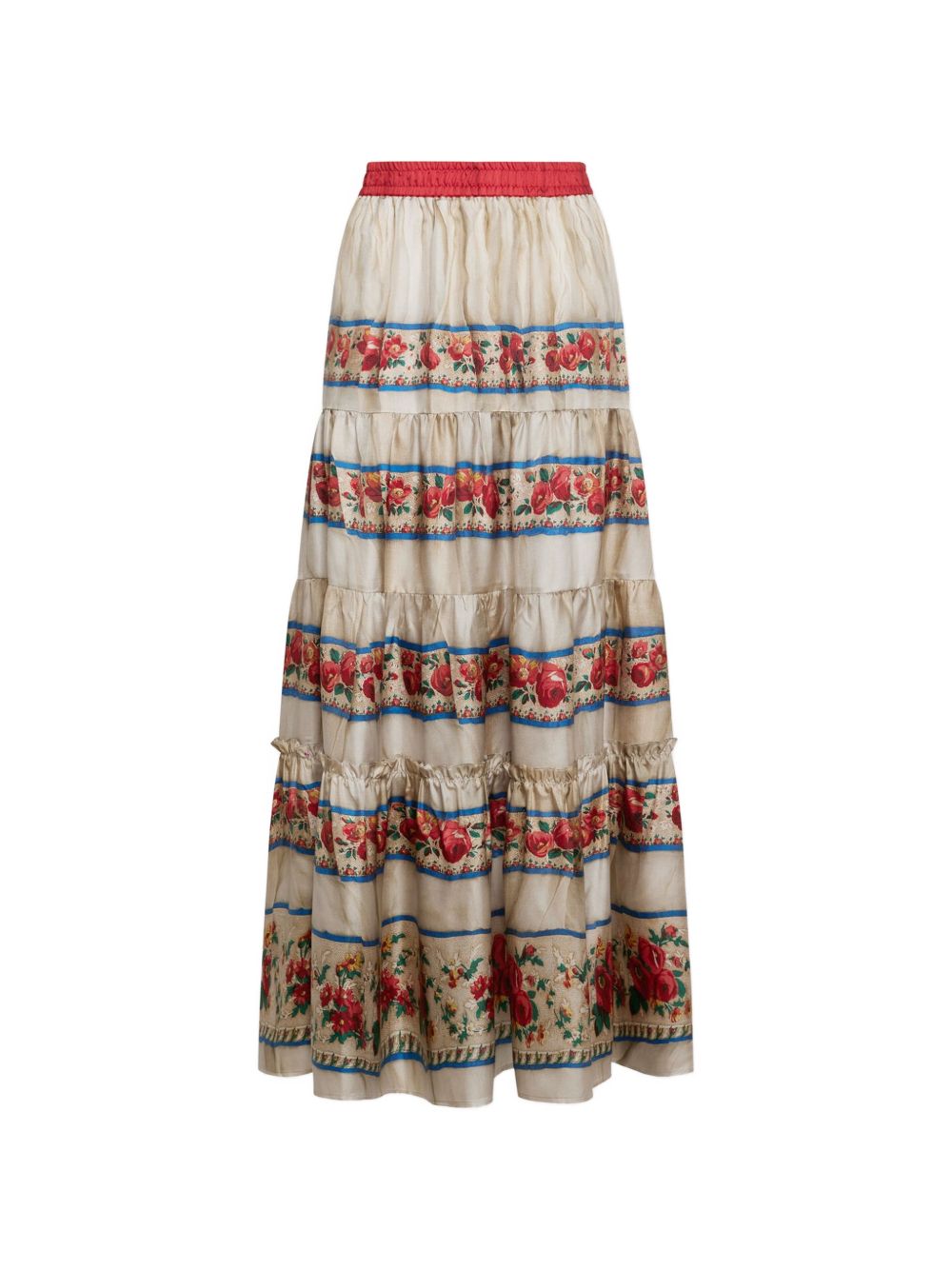Pierre Louis Mascia Printed silk skirt