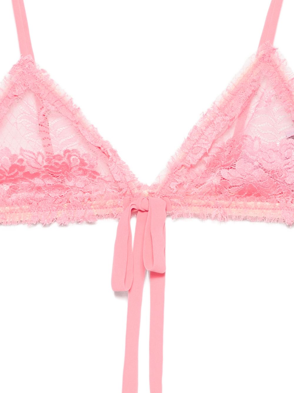 The Attico Lace triangle bra