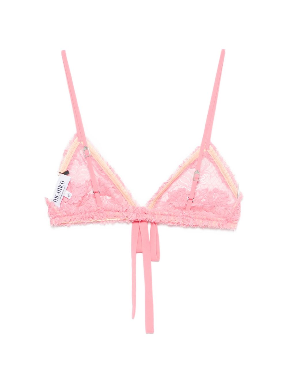 The Attico Lace triangle bra
