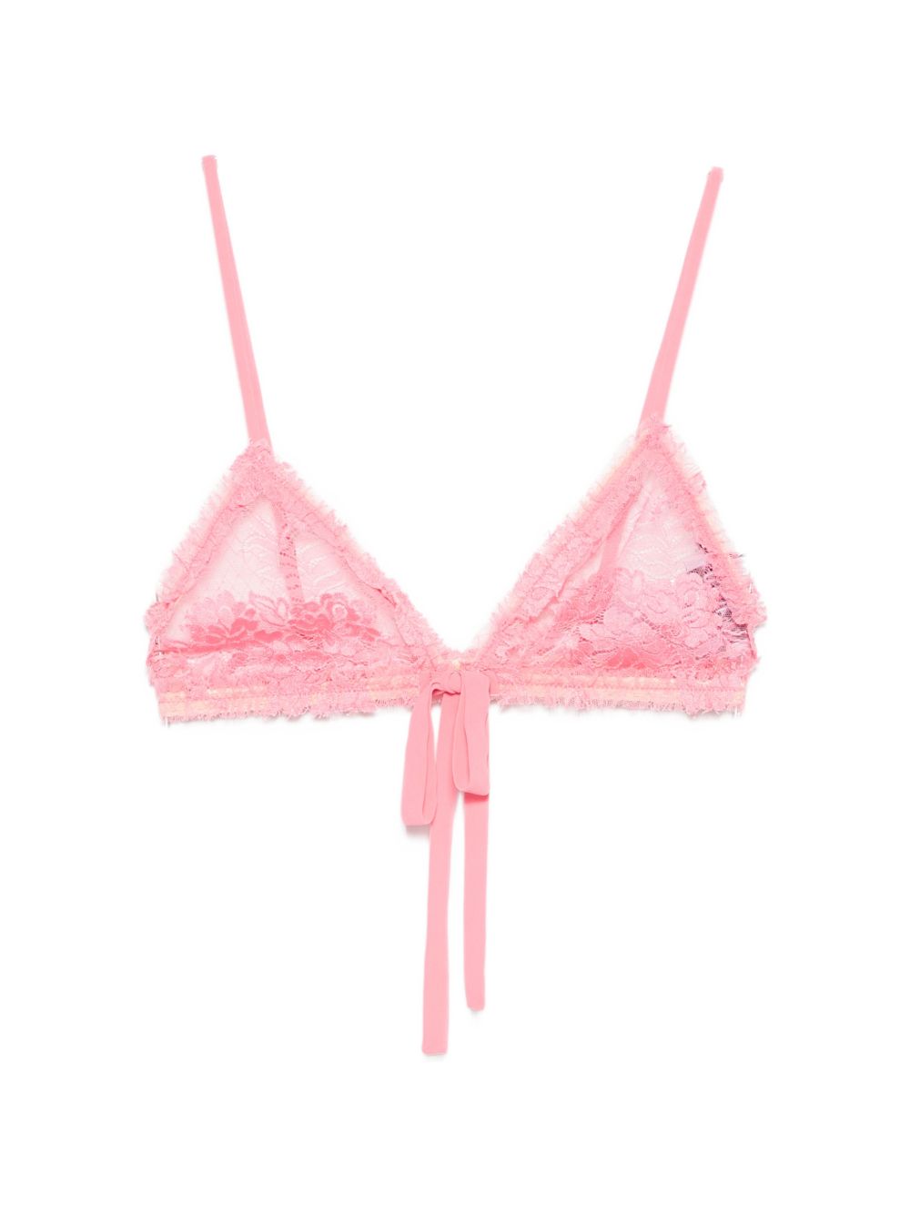 The Attico Lace triangle bra