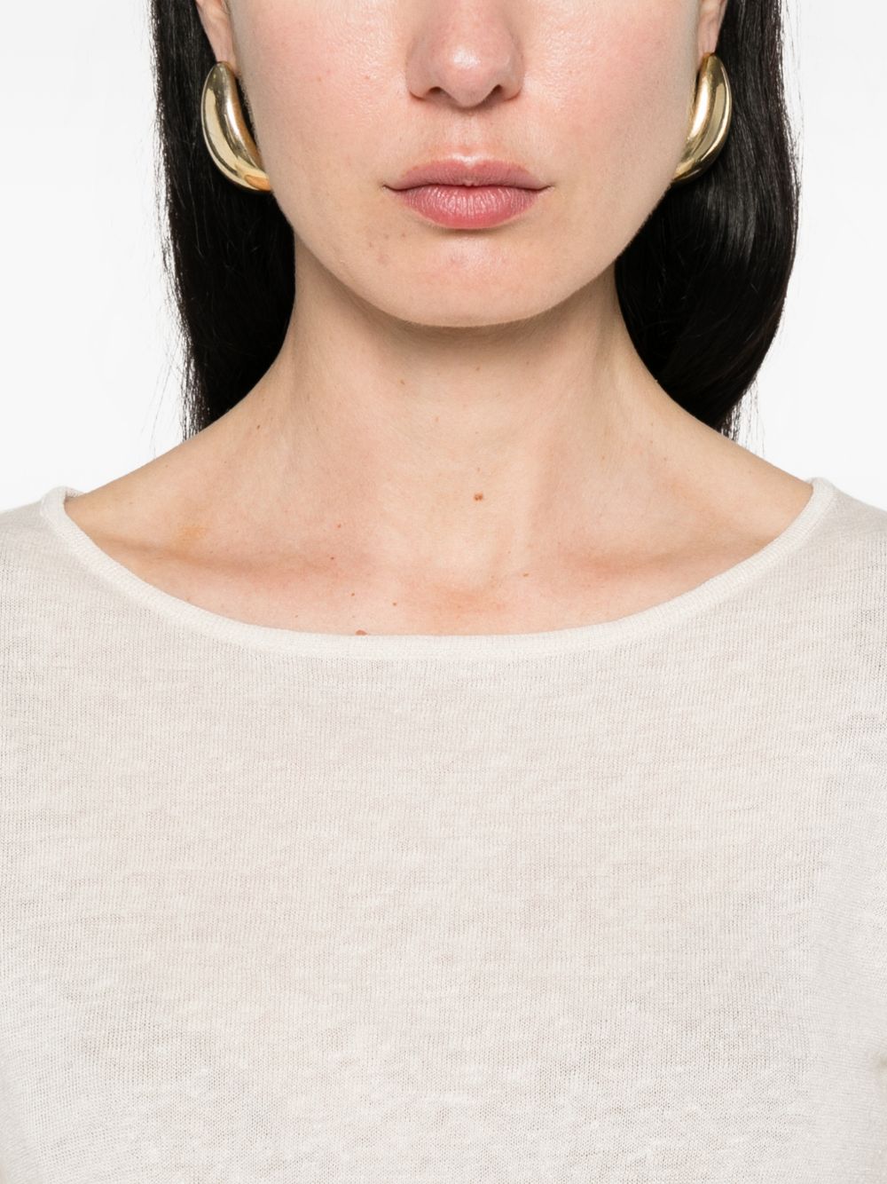 Base Linen and cotton blend sweater