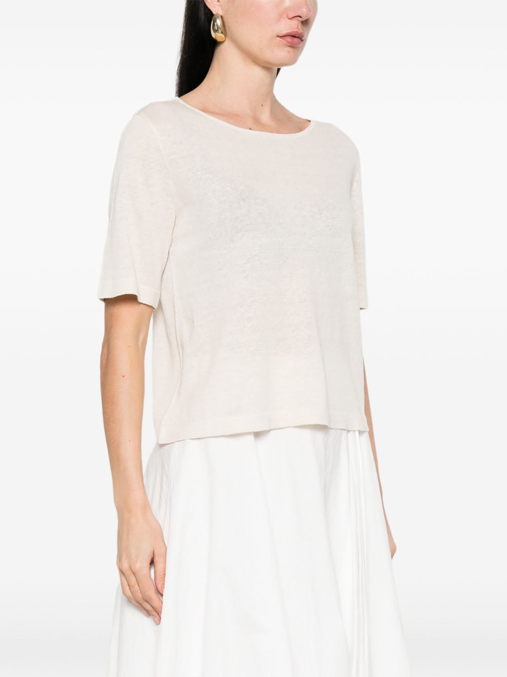 Base Linen and cotton blend sweater