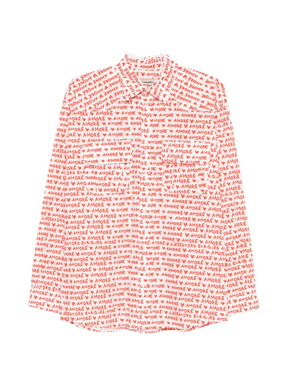 Alessandro Enriquez Printed cotton shirt