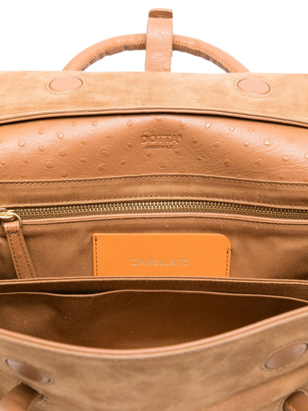 Zanellato Dotta Brown Leather Handbag
