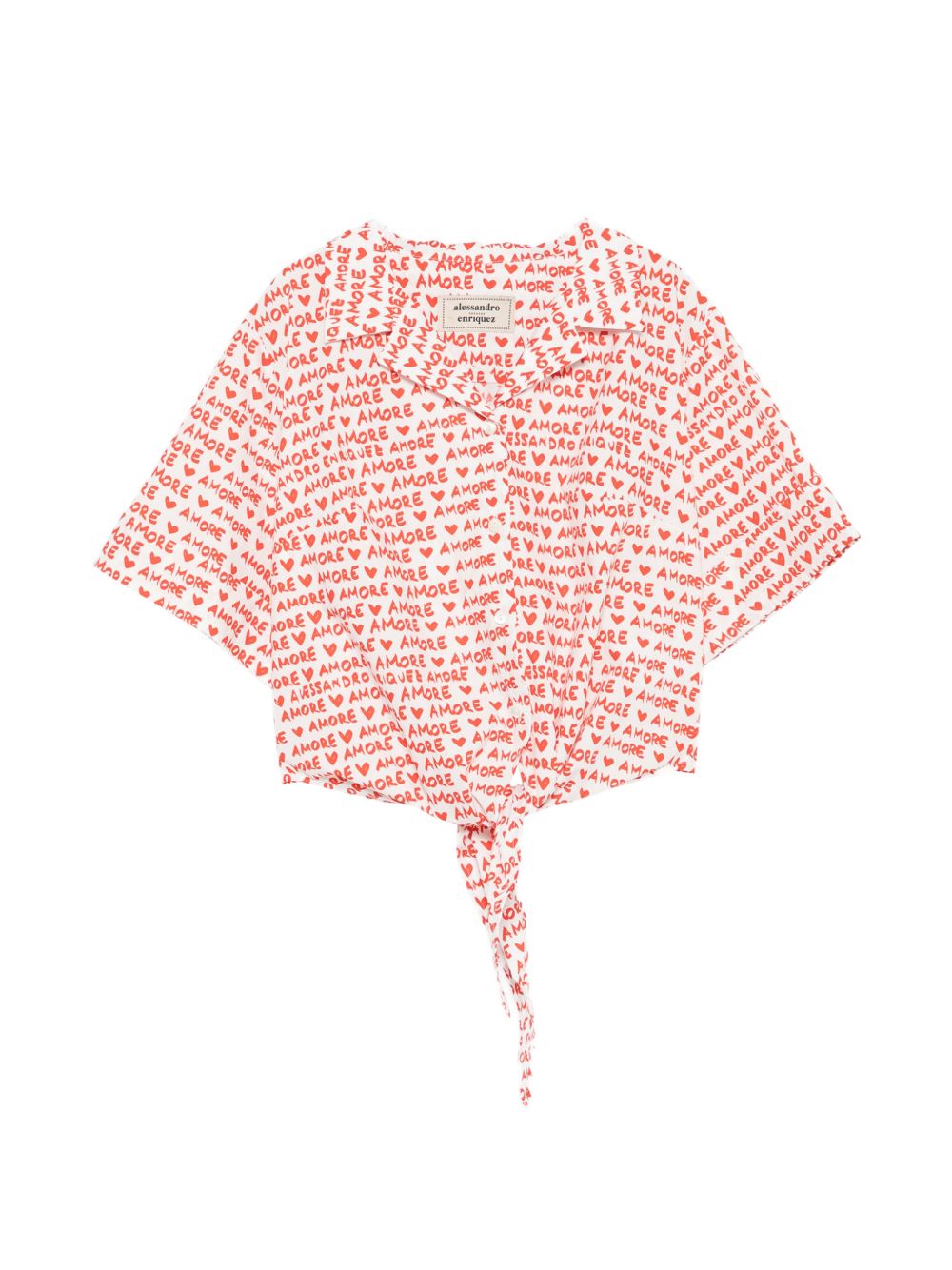 Alessandro Enriquez Printed cotton shirt