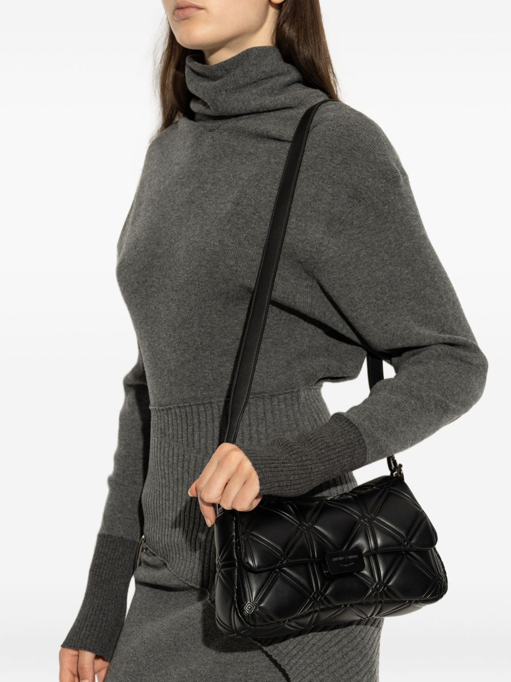 Emporio Armani Medium leather shoulder bag