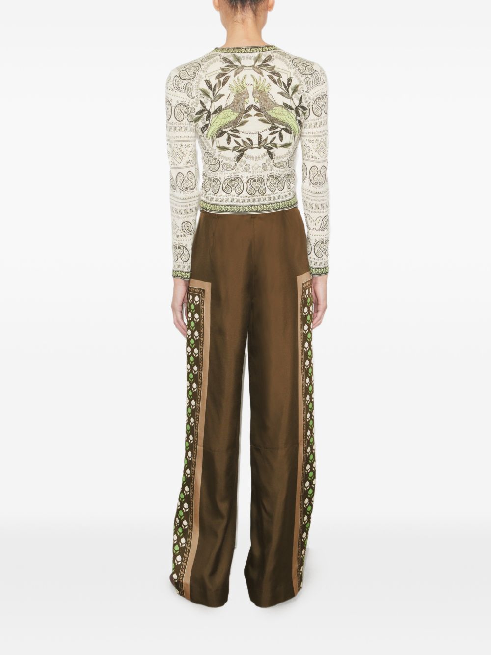 Tory Burch Printed wide-leg trousers